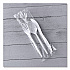 Three-Piece Cutlery Kit, Mediumweight, Fork/Knife/Spoon, 6.97