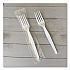 Heavyweight Wrapped Polystyrene Cutlery, Fork, Plastic, White, 1,000/Carton (FORKWHPSIW)