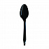 Mediumweight Polypropylene Cutlery, Individually Wrapped, Spoon, Plastic, Black, 1,000/Carton (SPOONBLPPIW)