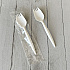 Mediumweight Wrapped Polypropylene Cutlery, Spork, Plastic, White, 1000/Carton (SPORKWHPPIW)