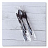 Three-Piece Polystyrene Cutlery Kit, Mediumweight, Fork/Knife/Spoon, Plastic, Black, 250/Carton (3KITBLPS)