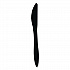Mediumweight Wrapped Polypropylene Cutlery, Knife, Plastic, Black, 1,000/Carton (KNIFEBLPPIW)