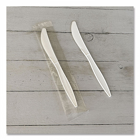 Mediumweight Wrapped Polypropylene Cutlery, Knife, 5.86
