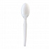Heavyweight Wrapped Polystyrene Cutlery, Soup Spoon, Plastic, White, 1,000/Carton (SOUPWHPS)