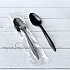 Mediumweight Polypropylene Cutlery, Individually Wrapped, Spoon, Plastic, Black, 1,000/Carton (SPOONBLPPIW)
