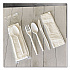 Four-Piece Polypropylene Cutlery Kit, Mediumweight, Fork/Knife/Napkin/Spoon, Plastic, White, 250/Carton (4COMBOKITPP)