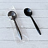 Mediumweight Wrapped Polypropylene Cutlery, Soup Spoon, Plastic, Black, 1,000/Carton (SOUPBLPPIW)