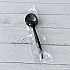 Mediumweight Wrapped Polypropylene Cutlery, Soup Spoon, Plastic, Black, 1,000/Carton (SOUPBLPPIW)