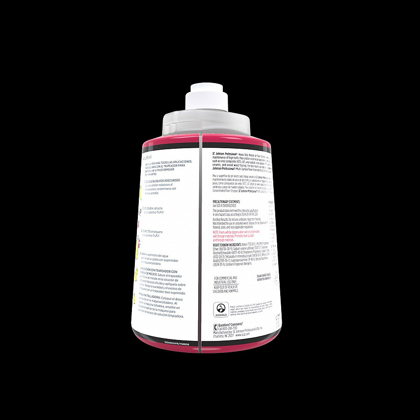 Heavy Duty Neutral Floor Cleaner, Fruity Floral Scent, 2 L Cartridge, 2/Carton (684502)