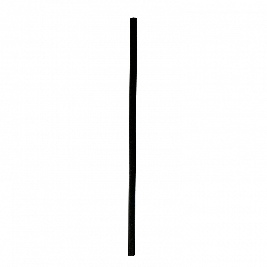 Wrapped Jumbo Paper Straws, 7.75", Paper, Black, 320/Pack, 4 Packs/Carton (PPRSTRWBLIW)