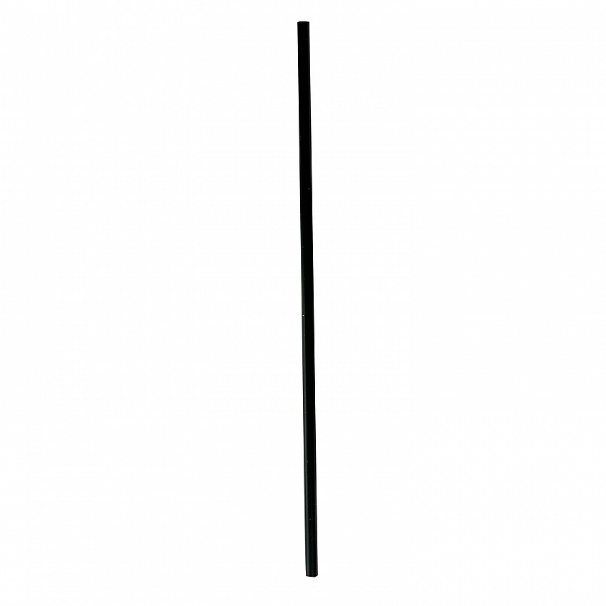 Wrapped Jumbo Straws, 10.25", Polypropylene, Black, 500/Pack, 4 Packs/Carton (JSTW1025BK)