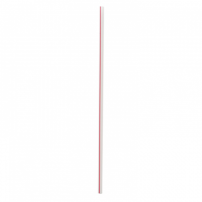 Wrapped Giant Straws, 10.25", Polypropylene, Red/White Striped, 300/Pack, 4 Packs/Carton (GST1025RW)