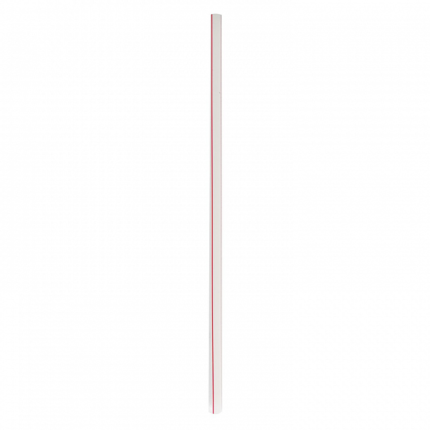 Wrapped Jumbo Straws, 10.25", Polypropylene, Red/White Striped, 500/Pack, 4 Packs/Carton (JSTW1025RW)
