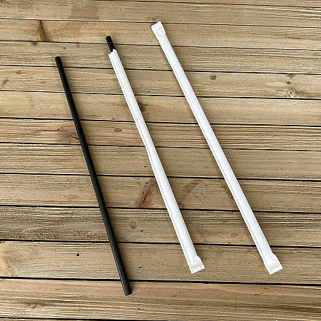 Wrapped Jumbo Straws, 10.25