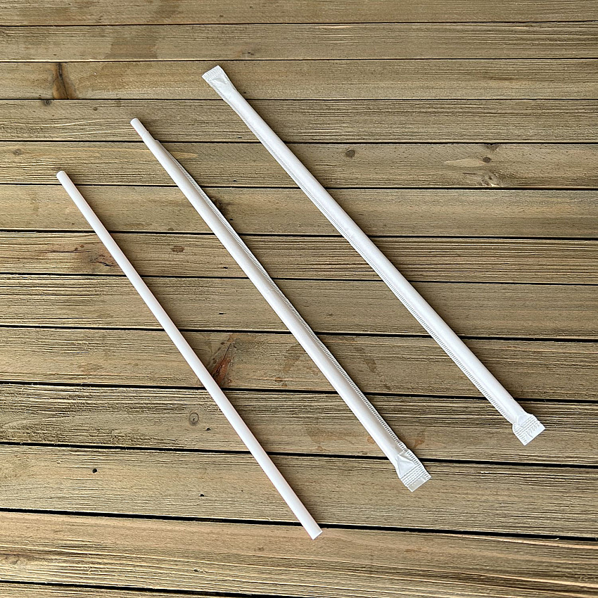 Wrapped Jumbo Straws, 10.25", Polypropylene, Red/White Striped, 500/Pack, 4 Packs/Carton (JSTW1025RW)