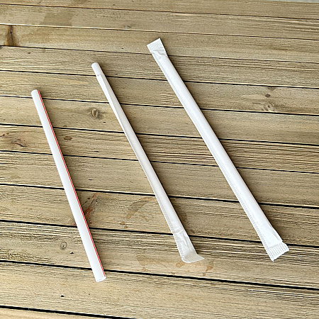 Wrapped Giant Straws, 7.75