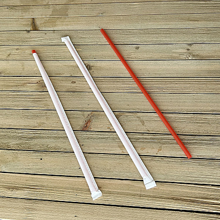 Wrapped Jumbo Straws, 10.25