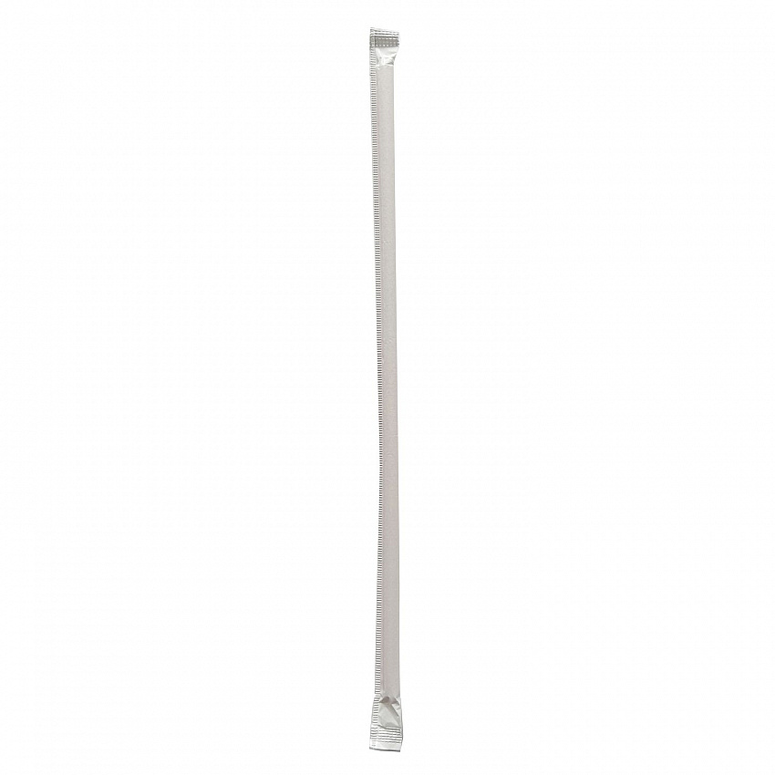 Wrapped Giant Straws, 10.25", Polypropylene, Red/White Striped, 300/Pack, 4 Packs/Carton (GST1025RW)