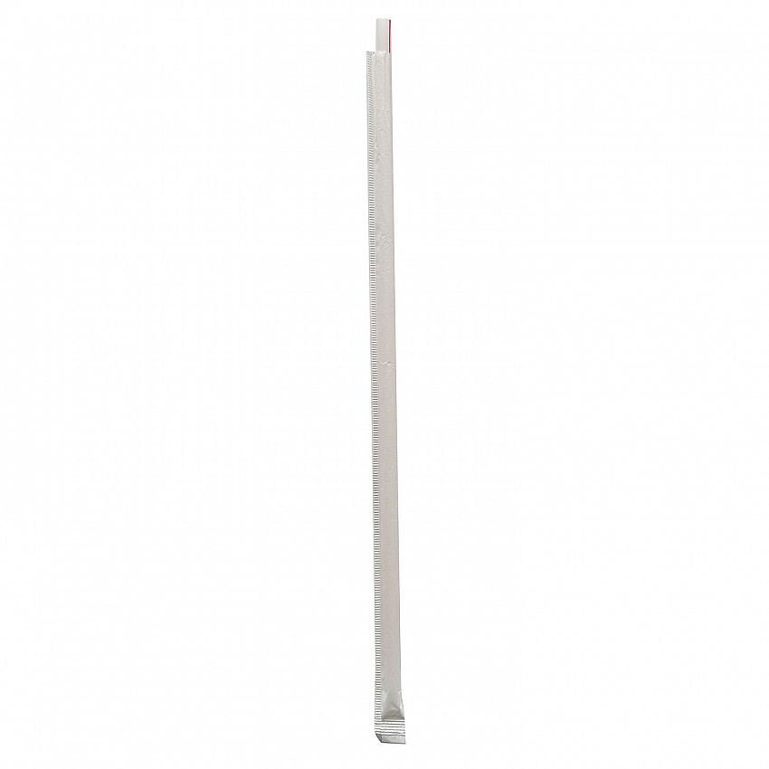 Wrapped Giant Straws, 10.25", Polypropylene, Red/White Striped, 300/Pack, 4 Packs/Carton (GST1025RW)