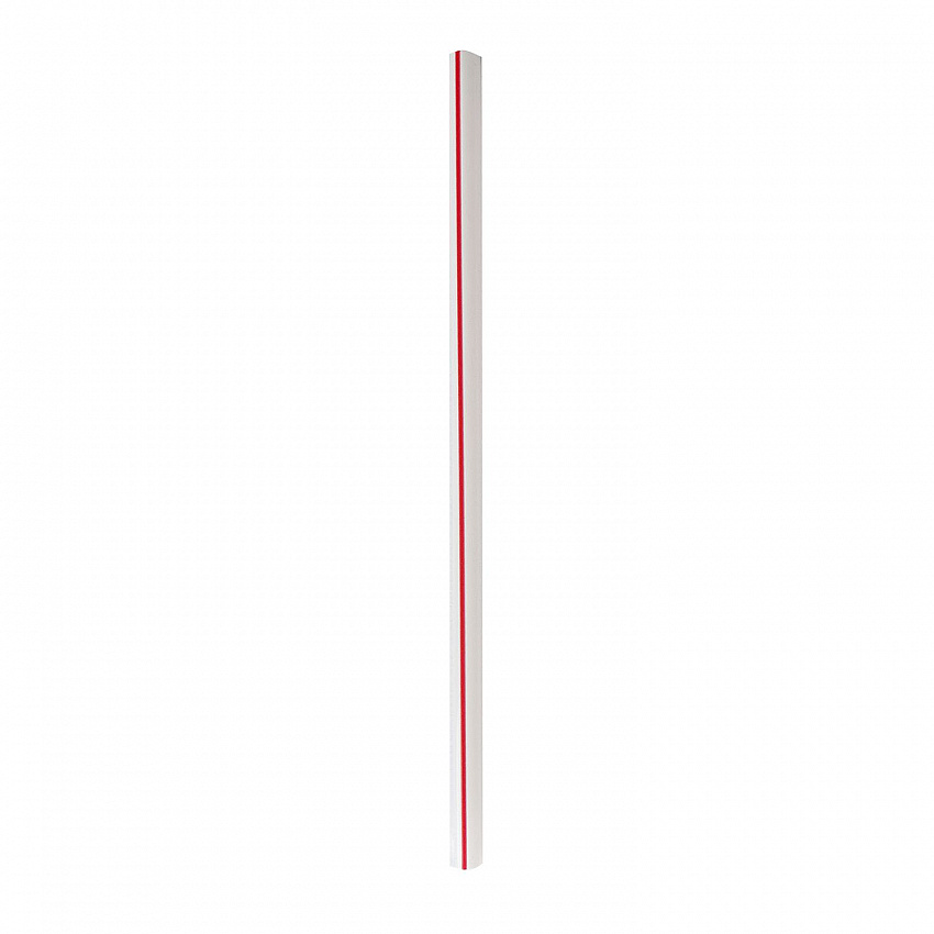Wrapped Giant Straws, 7.75", Polypropylene, Red/White Striped, 300/Pack, 24 Packs/Carton (GSTW775RW)