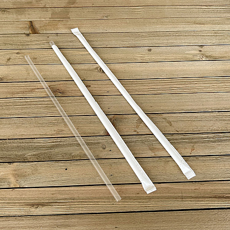 Wrapped Jumbo Straws, 10.25