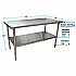 Stainless Steel Flat Top Work Tables, 60w x 30d x 36h, Silver, 2/Pallet (2VT6030)