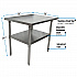 Stainless Steel Flat Top Work Tables, 36w x 30d x 36h, Silver, 2/Pallet (2VT3630)