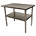 Stainless Steel Flat Top Work Tables, 48w x 30d x 36h, Silver, 2/Pallet (2VT4830)