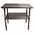 Stainless Steel Flat Top Work Tables, 48w x 30d x 36h, Silver, 2/Pallet (2VT4830)