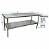 Stainless Steel Flat Top Work Tables, 72w x 30d x 36h, Silver, 2/Pallet (2VT7230)