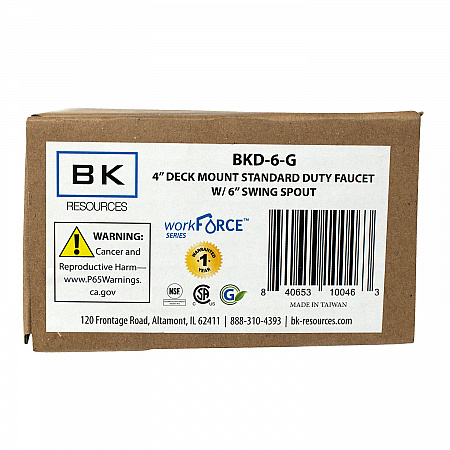 WorkForce Standard Duty Faucet, 3.87