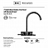Evolution Splash Mount Stainless Steel Faucet, 9.06