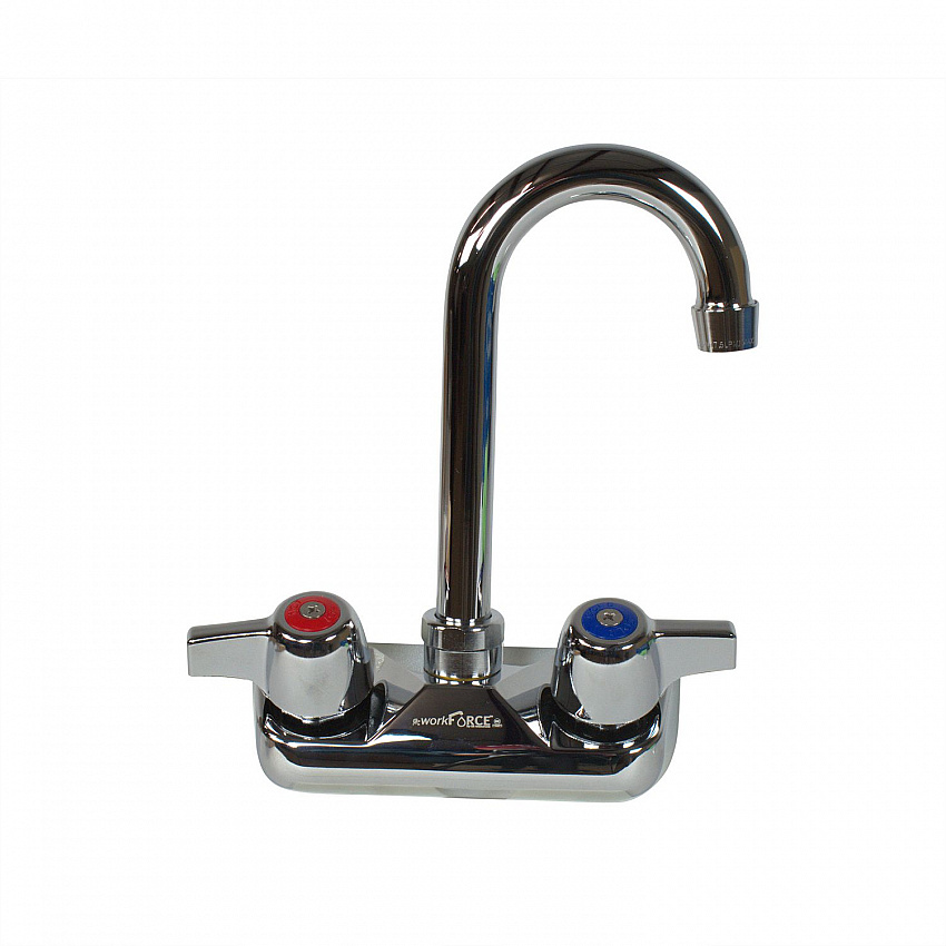 WorkForce Standard Duty Faucet, 7.88" Height/3" Reach, Chrome-Plated Brass (BKFW3GM)