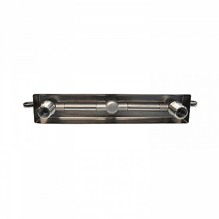 Evolution Splash Mount Stainless Steel Faucet, 4.63