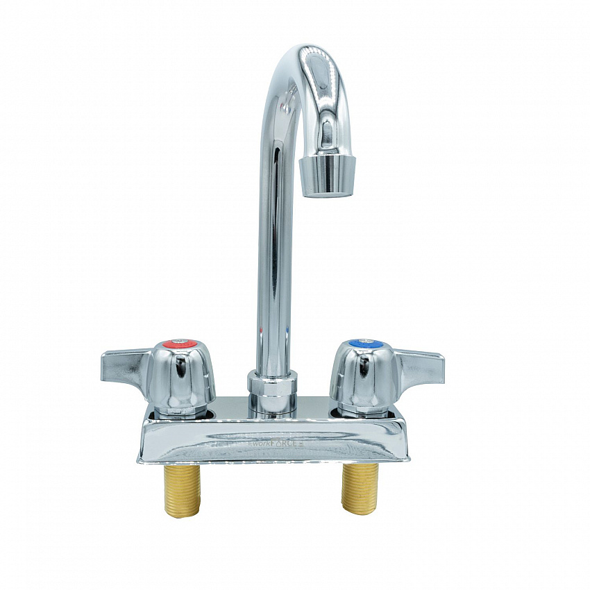 WorkForce Standard Duty Faucet. 7.88" Height/3.5" Reach, Chrome-Plated Brass (BKD3G)