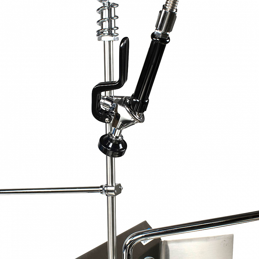 WorkForce Prerinse Add-A-Faucet, 4.62" Height/12" Reach, Chrome (VSMPRAF12M)