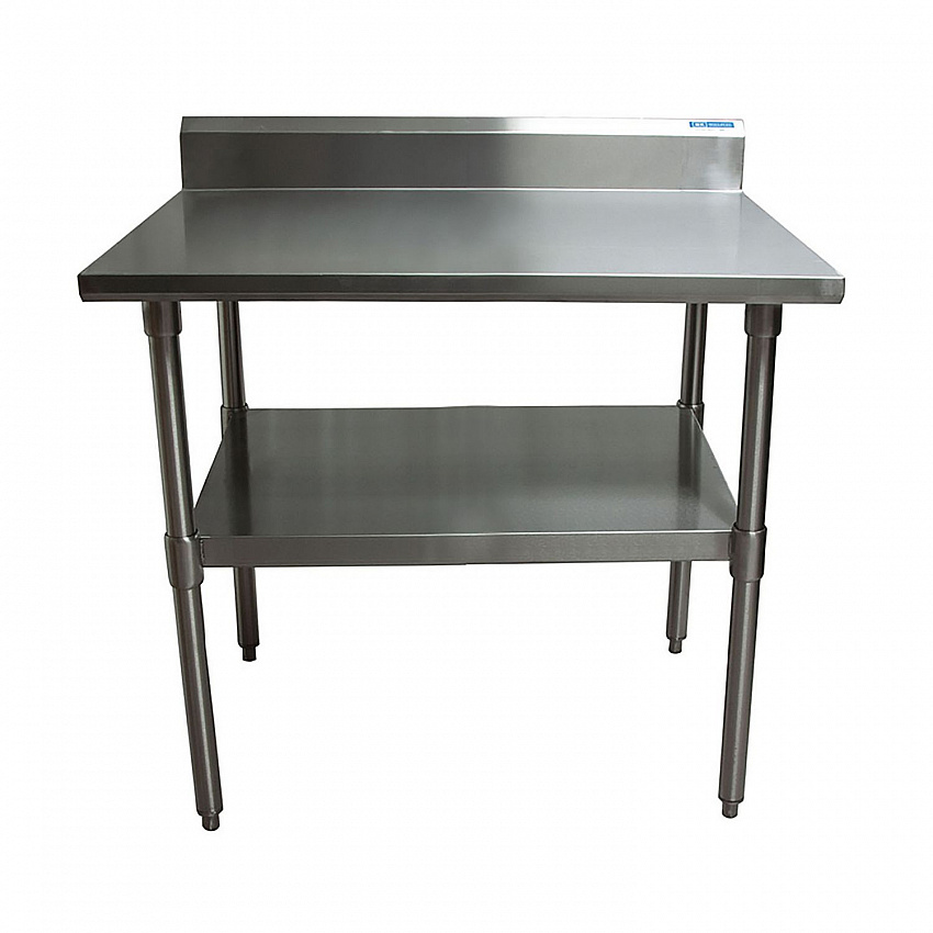 Stainless Steel 5" Riser Top Tables, 48w x 30d x 39.75h, Silver, 2/Pallet (2VTR54830)