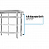 Stainless Steel Flat Top Work Tables, 72w x 30d x 36h, Silver, 2/Pallet (2VT7230)