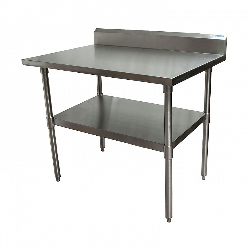 Stainless Steel 5" Riser Top Tables, 48w x 30d x 39.75h, Silver, 2/Pallet (2VTR54830)