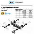 Evolution Splash Mount Stainless Steel Faucet, 4.69