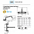 Evolution Splash Mount Stainless Steel Faucet, 4.88