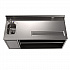 Stainless Steel Beverage Table with Left Sink, Rectangular, 30