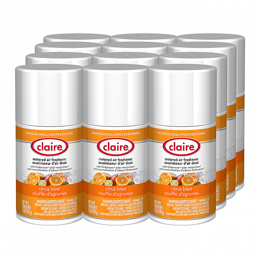 Metered Air Freshener, 7 oz Aerosol Spray, Citrus Blast, 12/Carton (112)