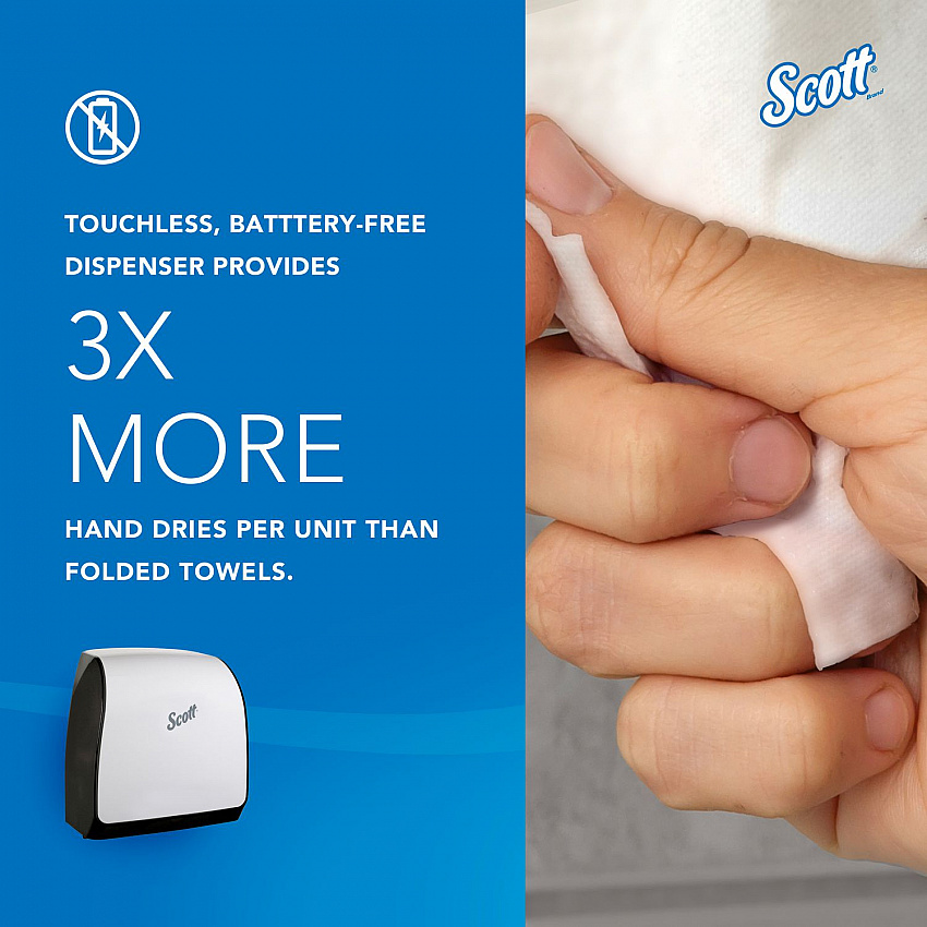 Slimroll Manual Towel Dispenser, 12.65 x 13.02 x 7.18, White (47091)