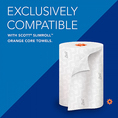 Slimroll Manual Towel Dispenser, 12.65 x 13.02 x 7.18, White (47091)