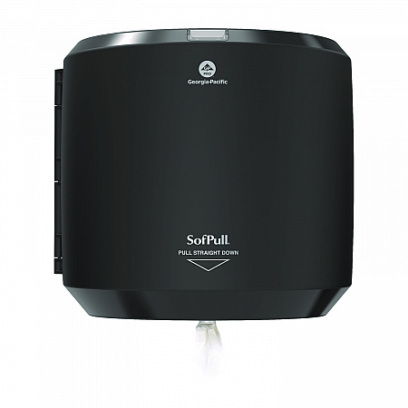 SofPull CenterPull Hand Towel Dispenser, 10.13 x 10.58 x 11.33, Black (58201B)
