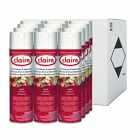 Aerosol Air Freshener and Deodorizer, Apple, 10 oz Aerosol Spray, 12/Carton (161)