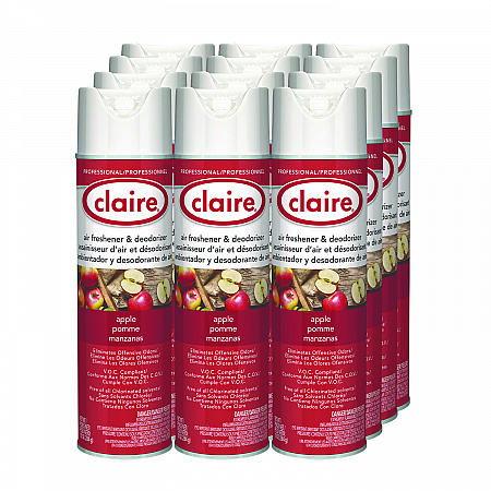 Aerosol Air Freshener and Deodorizer, Apple, 10 oz Aerosol Spray, 12/Carton (161)