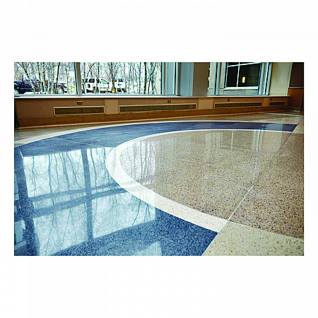 Clean and Shine Pad, 28 x 14, Brown/Yellow, 5/Carton (09556)