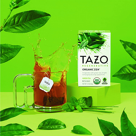 Tea Bags, Organic Zen, 16/Box, 6 Boxes/Carton (00309)